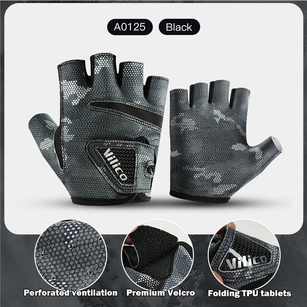 Luvas de pesca sem dedos respiráveis e resistentes ao desgaste, projetadas para homens e mulheres, pesca, canoagem, caiaque, caminhadas, runni - Image 1