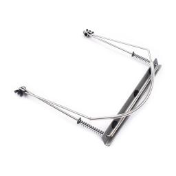 24 buracos porta-pescoço gaita, armação metálica, harpa, boca modelo, acessório órgão (prata) - Image 1