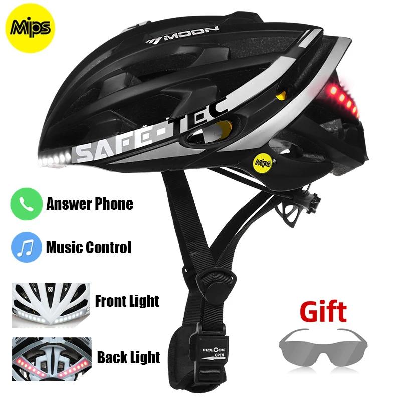 Ciclismo Capacete Mips Anti-colisão Segurança Capacete de Bicicleta Inteligente Música Bluetooth Capacetes de Bicicleta Callable Cap Ciclismo com Luz Led - Image 1