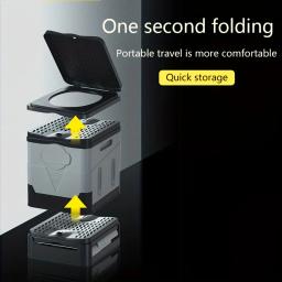 Banheiro portátil e dobrável ao ar livre, leve, bom companheiro para acampar, caminhar e viajar, fácil de instalar e limpar - Image 2