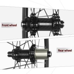 Conjunto de rodas de cavalo de montanha rujixu cascalho de fibra de carbono 700c /29 polegadas mtb rodas tubo de fibra de carbono hub roda de freio a disco de bicicleta - Image 2