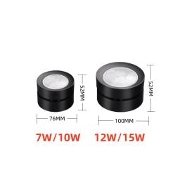 Nova lâmpada de teto fina regulável luz de teto led dobrável 360 recesso superfície montado holofotes para corredor galeria exibição liv - Image 6