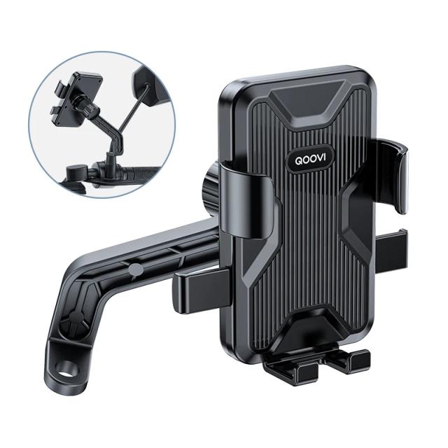 Suporte Para Celular em Bicicleta QOOVI: Acessório à Prova de Choque para iPhone 14 Pro, Samsung e Xiaomi