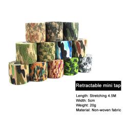 Auto-adesivo Camuflagem Envoltório Rifle, Airsoft Paintball Marcador, Caça, Tiro, Ciclismo Fita, Impermeável, Stealth, Não-Tecido - Image 2