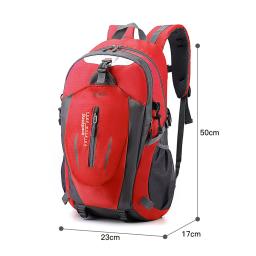 Mochila de caminhada leve impermeável para homens e mulheres, mochila de viagem, 40L - Image 4