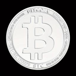 Moeda criptográfica física chapeada prateada, Moeda comemorativa, Moedas colecionáveis, Coleção de criptomoedas, arte, lembrança - Image 4