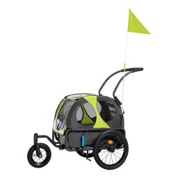 Bike Trailer Cargo Cart for Dogs and Pets, 3 rodas grandes para Off-Road, Mesh Screen - Image 4