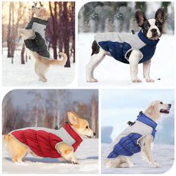 Casaco impermeável para Cães, Roupa para Cães Grandes, Cães Médios e Grandes, Fato de Pet, Casaco de Buldogue Francês, Labrador, Colete Pastor Alemão, Inverno - Image 2