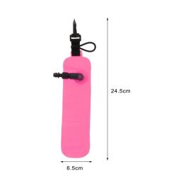 Mergulho Surface Marker Bóia com Clip, Tecido De Nylon, Alta Visível, Inflável Bóia De Mergulho, Atividades Subaquáticas, Acessórios - Image 6