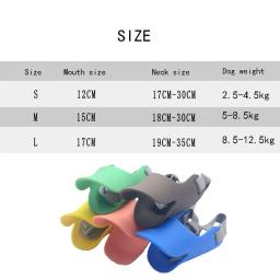 Silicone Boca Máscara para Cães, Focinho do cão, Máscara Anti Mordida, Cinto de segurança, Pare de latir, Coleira de cachorro, Pet Supplies, Acessórios - Image 6