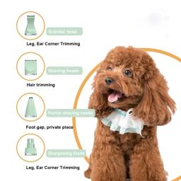 Aparador de pêlos elétrico multifuncional para animais, ferramentas de higiene para cães e gatos, ferramenta profissional para unhas recarregável com baixo ruído, 4 em 1 - Image 6