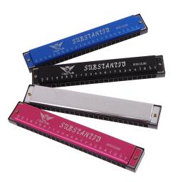 Professional Metal Harmonica com Case, Boca Órgão para Iniciantes, Instrumentos Musicais, 24 Buracos - Image 4