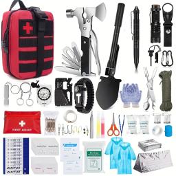 Kit de primeiros socorros para acampar e caminhar, equipamento ao ar livre, kits de emergência IFAK Adventures Bag, Conjunto Completo de Sobrevivência Molle - Image 1