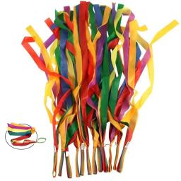 Rainbow Ribbon para Ginástica Rítmica, Brinquedos de Desenvolvimento Sensorial, Streamer para Crianças, Jogos de Festa, 2PCs - Image 1