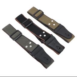 Correia de guitarra elétrica de algodão puro ajustável, cinto para violão, baixo acústico, acessórios de instrumentos musicais - Image 3