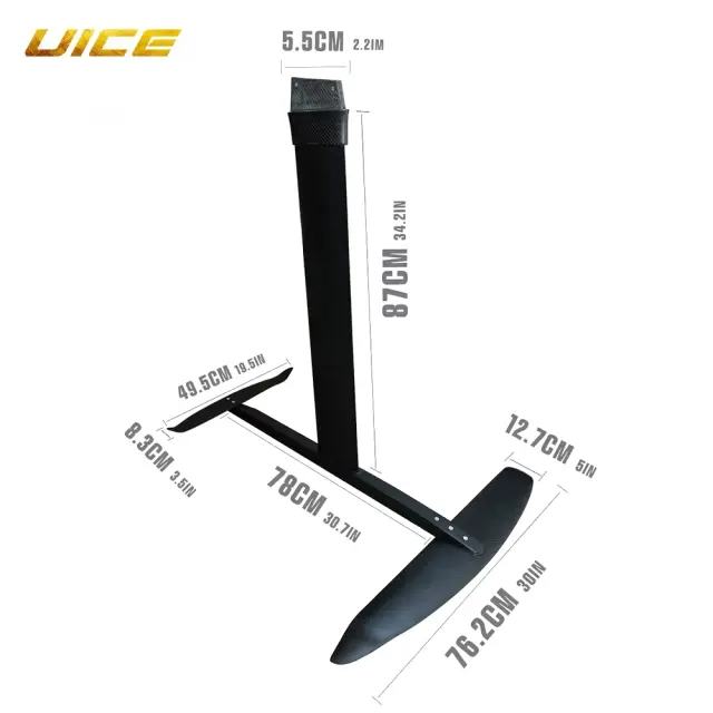 Kite Hydrofoil de Fibra de Carbono Completo para Kiteboard e Surf