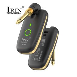 IRIN-In-80 Guitarra Sistema sem fio Transmissor e Receptor, Recarregável, Built-in, Guitarra Elétrica - Image 1