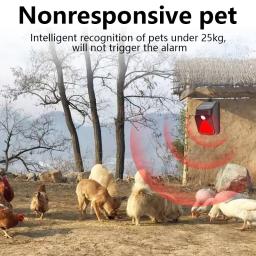 Luz de alarme movida a energia solar, à prova d'água, controle remoto, sensor de movimento, sirene, alarme estroboscópico, animal de estimação para casa, quintal, segurança ao ar livre - Image 3