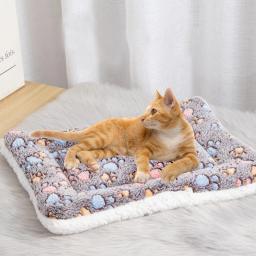 Cobertor de flanela macia para cães pequenos e médios, Pet Sleeping Mat, Almofada de cachorro engrossar, sofá gatinho, Pet Supplies, inverno - Image 4