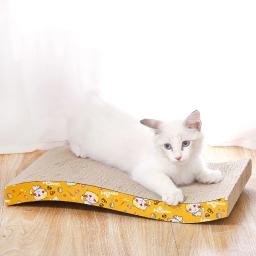 Arranhador de madeira com cama lounge destacável, arranhador 3 em 1 para treinamento de gatos, brinquedos de garra de moagem - Image 1