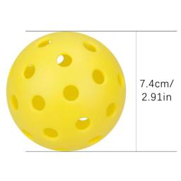 Pickleball luminoso para competição ao ar livre, bola verde durável, luz da noite, brilhante no escuro, 74mm, 40 buracos - Image 6