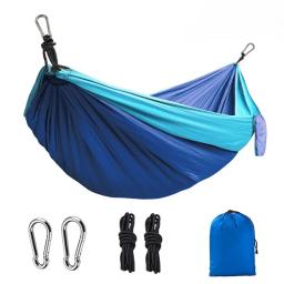 Outdoor Camping Único e Dois Pessoa Hammock, portátil Pano Parachute, Correspondência, 270x 140cm - Image 1