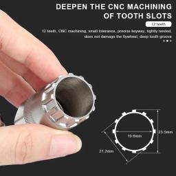 Ferramenta de remoção de lockring de cassete de bicicleta, manga de roda dentada, volante, removedor de roda dentada, ferramentas de reparo de ciclismo - Image 5