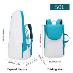 Mochila multifuncional para homens e mulheres, Raquetes de tênis, Saco de tênis impermeável, 3, 50L - Image 6