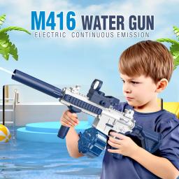 Arma De Água Elétrica Totalmente Automática, Brinquedo De Tiro, Praia De Entretenimento Ao Ar Livre, Crianças E Presentes Para Adultos, M416 - Image 3