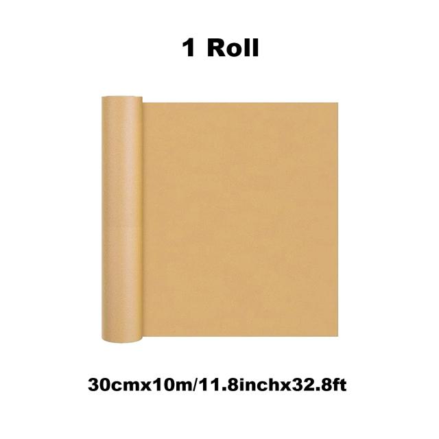 Rolo de Papel Kraft Marrom para Embalagem de Presentes e Artesanatos - 30 cm x 11,8"
