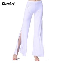 Roupas de prática do ventre dança moderna calças divididas yoga esporte calças macias senhoras dança treinamento terno adultos ginásio feminino - Image 2