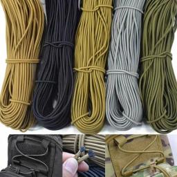 Corda elástica forte ao ar livre, elástico, Costura Artesanato Vestuário, DIY Mochila Acessórios, 4 cores, 3mm, 4mm, 4m - Image 1