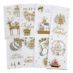 8 pçs/lote feliz natal cartões com envelope convites de natal ano novo cartão postal natal feriado festa suprimentos - Image 1