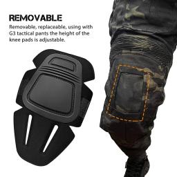 Tactical Joelho Cotovelo Protetor Pad para Paintball Airsoft Combate Uniforme Terno Militar 2 Joelheiras & 2 Cotovelo Pads Apenas Caça Terno - Image 4