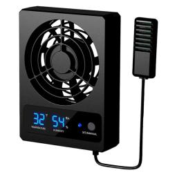 Ventilador De Ventilação Para Recinto Réptil Inteligente Ventilador De Refrigeração Com Display LED Vento Forte Baixo Ruído Para Anfíbios Cobras Répteis，acessórios para répteis - Image 1