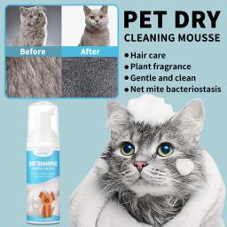 Gel de banho de coelho para pequenos animais, sem enxágue, desodorante, aliviar coceira, acessórios para animais, sem água, xampu para cachorros, 60ml - Image 4