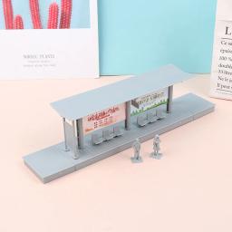 Mini Simulação Modelo Estação Rodoviária, Estação Ferroviária de Alta Velocidade, Plataforma DIY, 1: 87 - Image 1