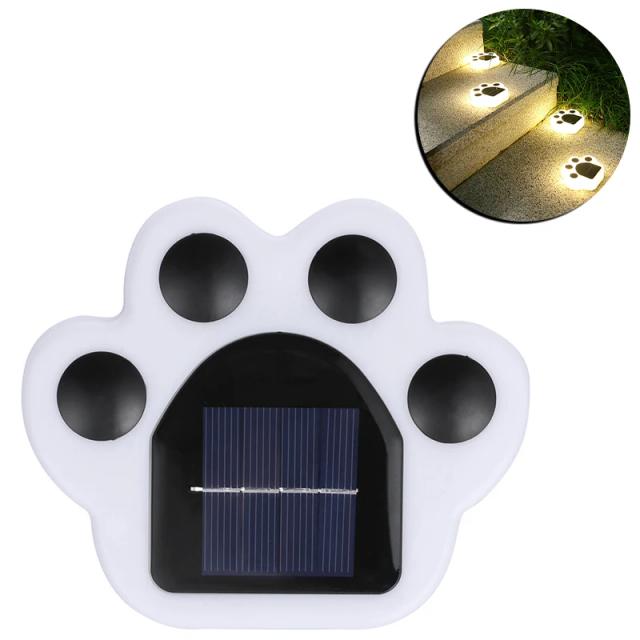 Diodo Emissor de Luz Solar para Jardim à Prova d'Água com Pata de Animal para Decoração do Caminho e Gramado