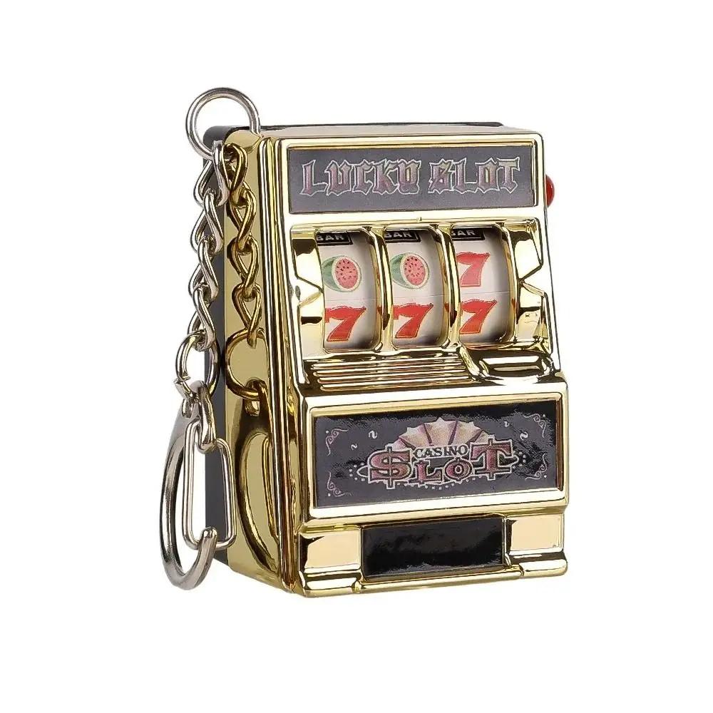 Cartoon Stress Reliever Toy, Jogos operados por moedas, Fruit Slot Machine, Mini Gambling Machine, Crianças e Adultos, Chaveiros - Image 1
