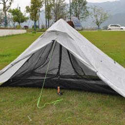 Barraca de acampamento ultraleve para mochila ao ar livre, barraca de trekking, barraca leve sem pólos, à prova d'água, 1-2 pessoas, sem polo - Image 5