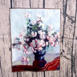Lona a óleo Monet com pano impresso Sunrise, tecido de algodão puro, tingido à mão DIY, folha artesanal, acessórios para cabeça, decoração dos desenhos animados - Image 5