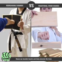 1pc placa de perfuração reutilizável reutilizável break board taekwondo karate e artes marciais board para crianças e adultos equipamentos de boxe - Image 3