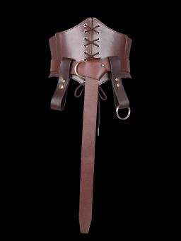 Conjunto de 5 peças de cavaleiros medievais retrô com cinto largo, fantasia de armadura de guerreiro viking, adereços requintados para adultos, dramatização - Image 2