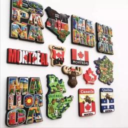 Magnetic Frigorífico Adesivo, Creative Cola Gotejamento, Turismo Decoração Comemorativa, Artesanato Presente, Canadá Espanha França e Quênia - Image 2