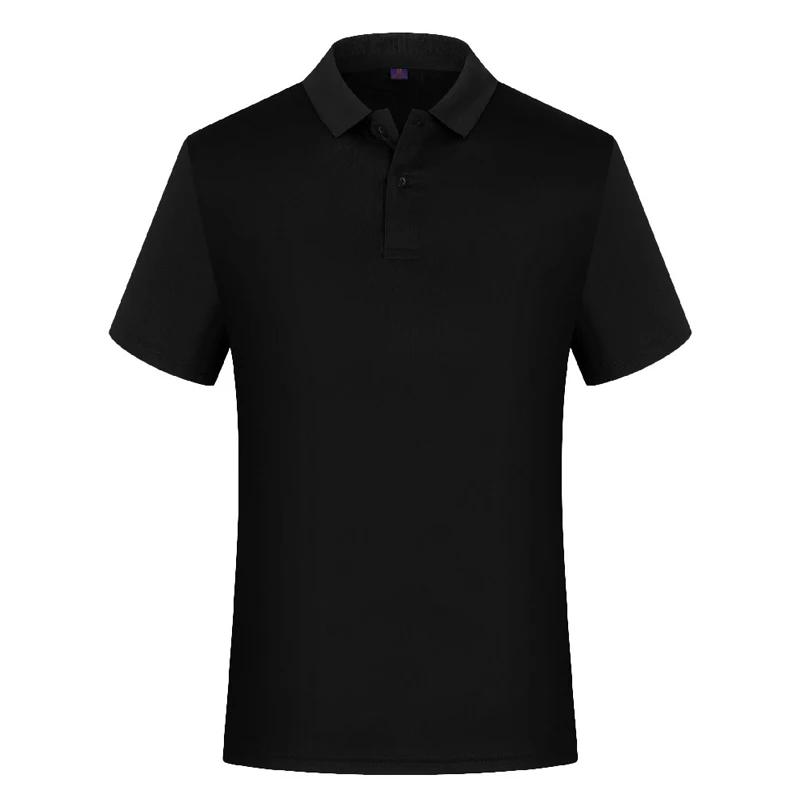 Polo de secagem rápida com logotipo de impressão personalizado, grupo individual camisas, logotipo personalizado bordado, tees top, verão - Image 1