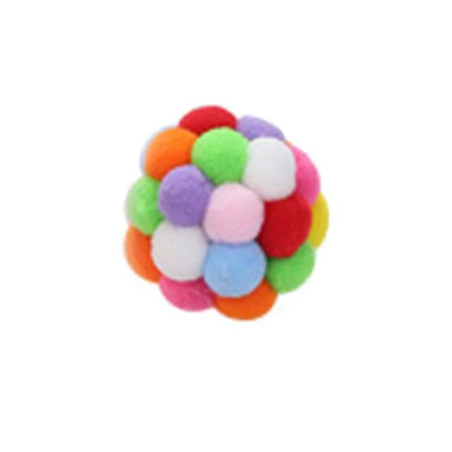 Brinquedo Interativo de Pelúcia para Gatos - Bola Mouse na Chupeta com Cor Artificial para Diversão e Estímulo Mental