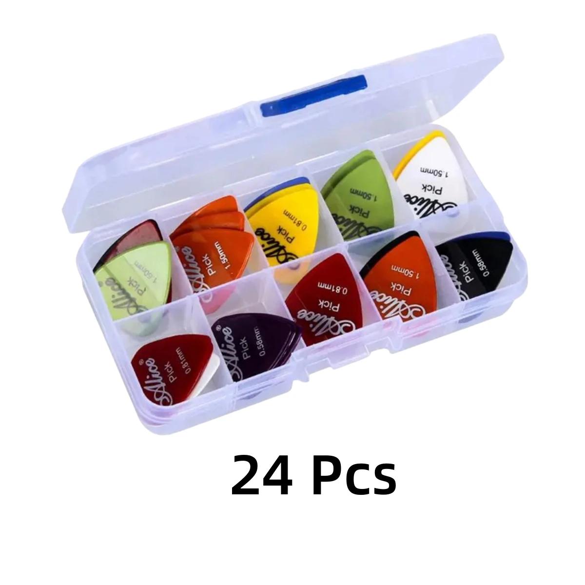 Palhetas de guitarra multicoloridas, 50/100 peças mistas de plástico abs premium para guitarras elétricas acústicas, baixo ou ukulele - Image 1
