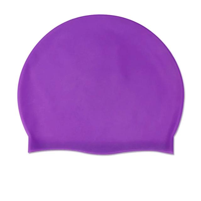 Toucas de Natação em Silicone para Adultos - Alta Elasticidade, à Prova D'Água, Ideal para Cabelo Longo e Orelhas, Disponíveis em Tamanhos Grandes para Homens e Mulheres