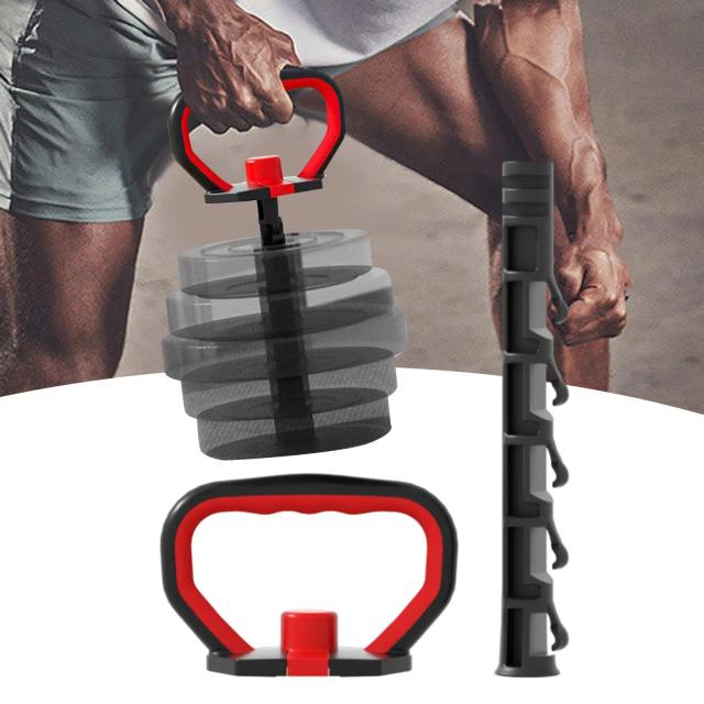 Kettlebell Ajustável com Base Antiderrapante para Treinamento de Halteres e Placas