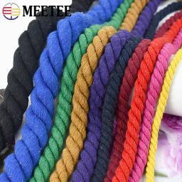 Corda de algodão colorida para decoração DIY, 3 ações, cabo torcido, cordas de macramé para bolsa cabos trançados, acessórios de costura 5m, 5-20mm - Image 1